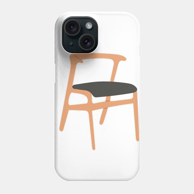 Mid Century Modern Simple Chair Design Phone Case by Brunch Club