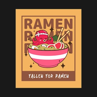 Cute Octopus Fallen For Ramen T-Shirt