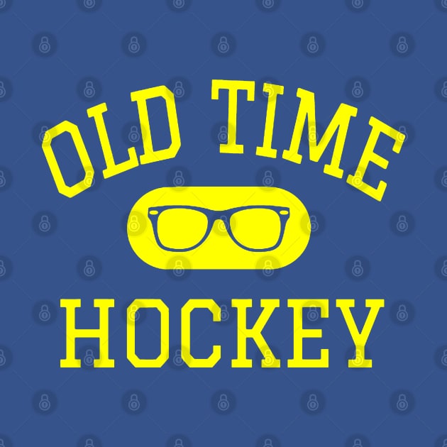 Old Time Hockey - Yellow by Brand X Graffix