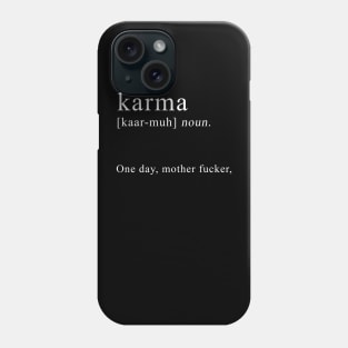 Karma Definition Typhograph Phone Case