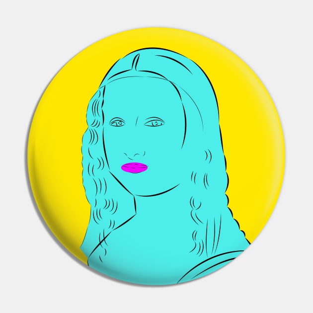 The Mona Lisa - Modernlisa Pin by LiLian-Kaff