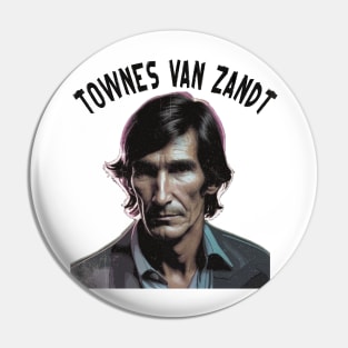 Townes Van Zandt vintage Pin