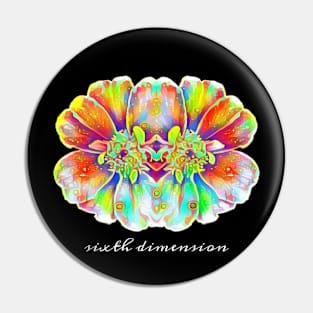 Neon Hippie Marigold Pin