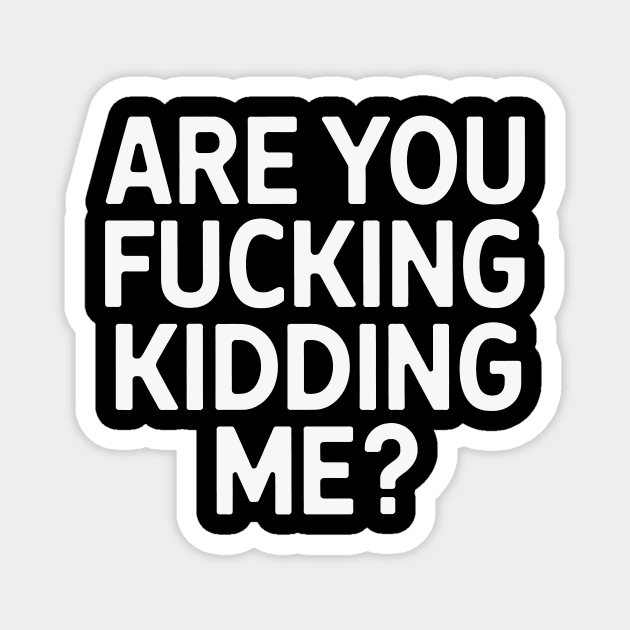 Are You Fucking Kidding Me? Magnet by CreativeSage