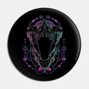 skull head glitch Pin