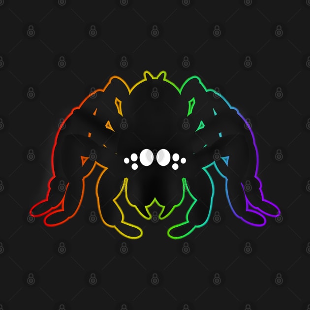 Spider (Black & Rainbow outline) by IgorAndMore