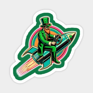 St. Patrick's Rocket Ride Magnet