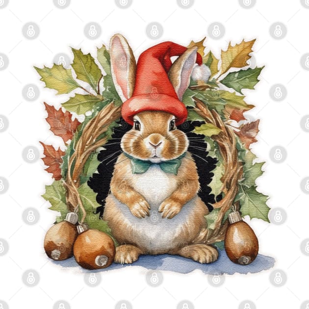 Christmas rabbit by JnS Merch Store