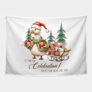 Christmas Wishes Quote Tapestry