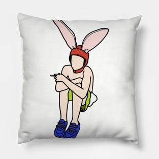 bunny smoke Pillow