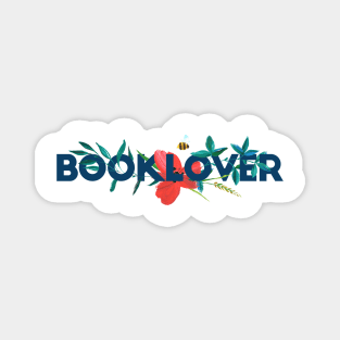 Floral BOOKLOVER Magnet