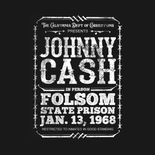 Cash at Folsom Prison, distressed T-Shirt