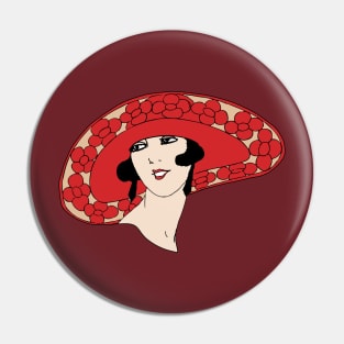 woman in hat retro Pin