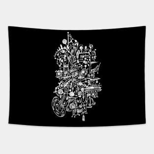 Abstract doodle art Tapestry
