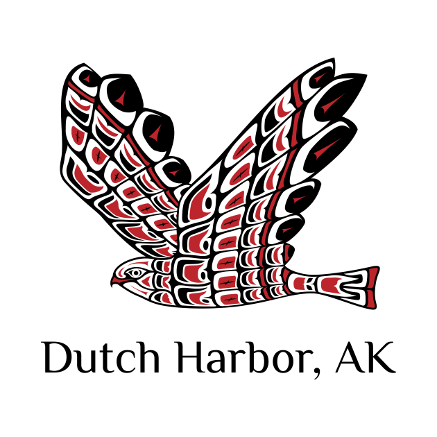 Dutch Harbor, Alaska Red Tailed Hawk Native American Indian by twizzler3b