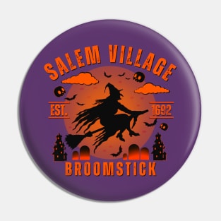 Salem Witch Village Classic Spooky Halloween Theme Pin