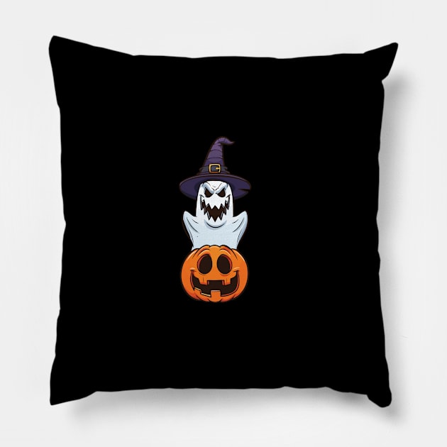 Look What You Ghost Funny Pumpkin Made Me BREW Halloween Log Pillow by Productcy