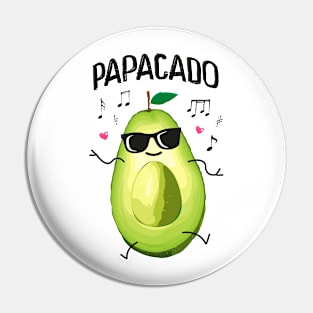 Papacado - Avocado - Dad - Partnerlook Pin