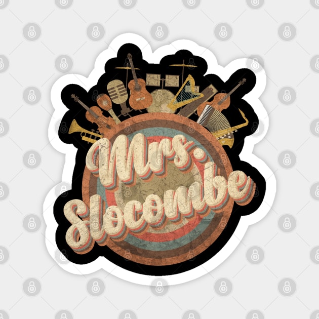 Music Tour Vintage Retro // Mrs. Slocombe Magnet by kumurkumur