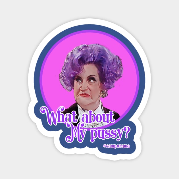 Mrs Slocombe Magnet by Camp.o.rama