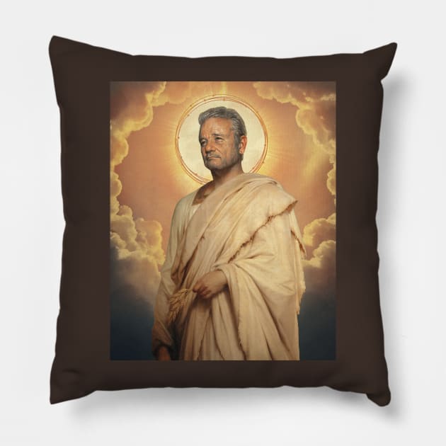 Saint Bill Murray Pillow by Gedogfx