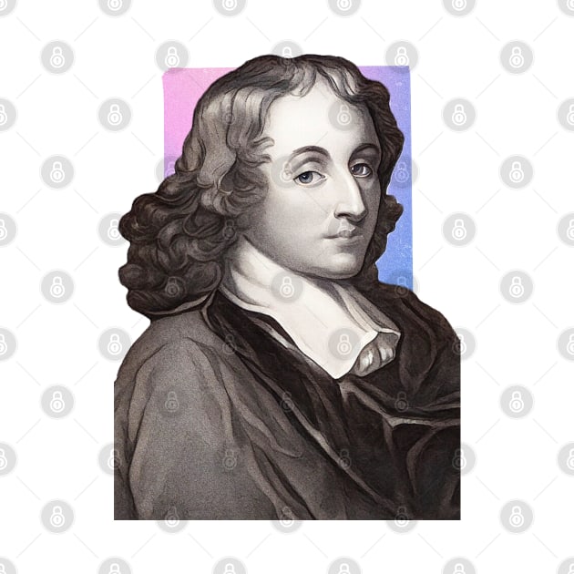 French Mathematician Blaise Pascal illustration by Litstoy 