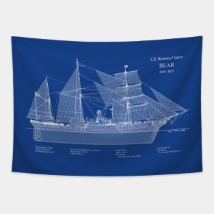 USRC Bear United States Coast Guard Revenue Cutter - ABDpng Tapestry