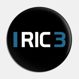 RIC 3 Design - White Text Pin