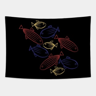 Primary School Of Fish Tapestry