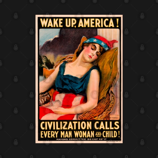 Restored WWI Propaganda Poster Print from the USA by vintageposterco