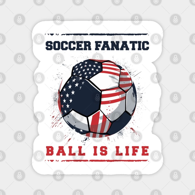 Soccer Fantastic, Ball Is Life Magnet by Yopi