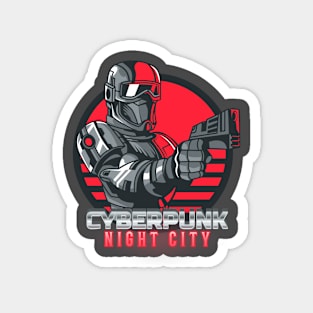 Cyberpunk Night City Magnet