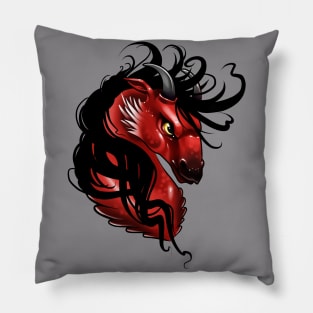 Gloomy horse Pillow