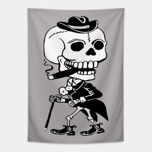 Skeleton Skull Man in Tux Tapestry