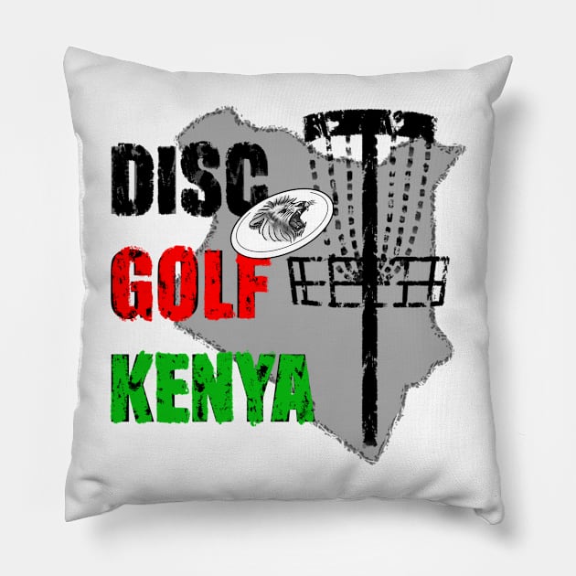 Disc Golf Kenya Pillow by Uberfy