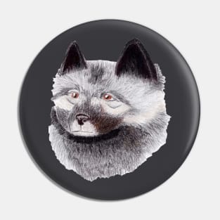 Keeshond dog Pin