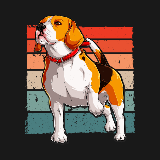 Beagle Retro Dog Lover Pet Owner by Foxxy Merch