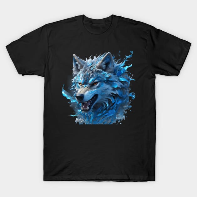 Splash Art Wolf T-Shirt | Gifts For Wolf Lovers Splash Art Wolf T-Shirt | Gifts For Wolf Lovers