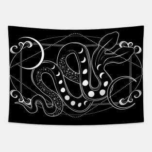 Moon Snake Tapestry