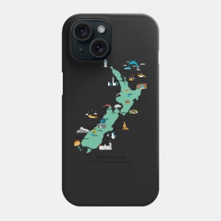 New Zealand Map Phone Case