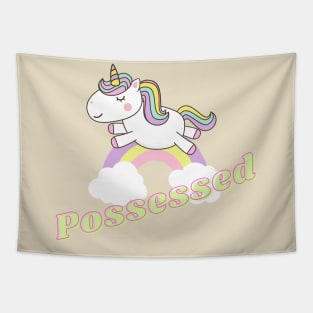 possessed ll unicorn Tapestry