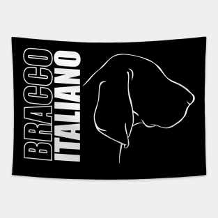 Bracco Italiano profile dog mom gift Tapestry