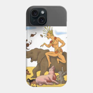 Elephant lovers mango anime acutest for people looking for crazy funny stuff Phone Case