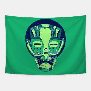 Ngreen African Mask No 3 Tapestry