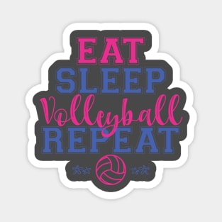 Eat Sleep Volleyball Repeat Love Sports Team Mom print Magnet