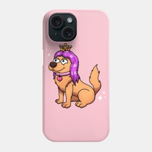 Cute Golden Retriever Princess Phone Case