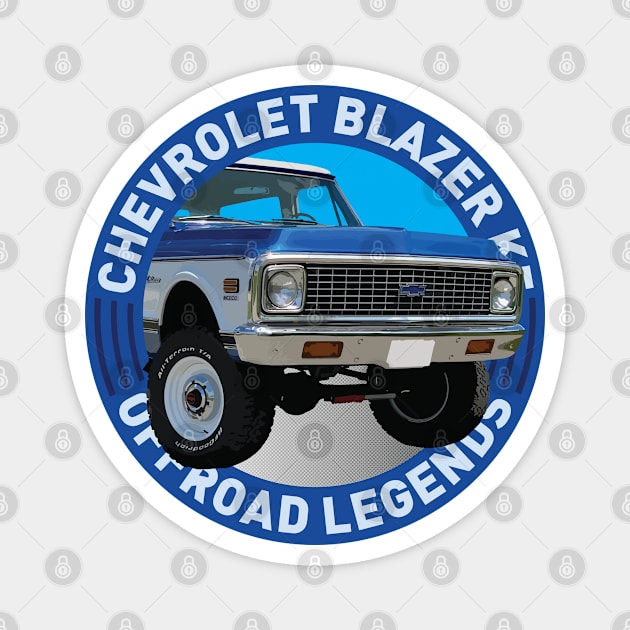 4x4 Offroad Legends: Chevrolet Blazer K5 Magnet by OFFROAD-DESIGNS