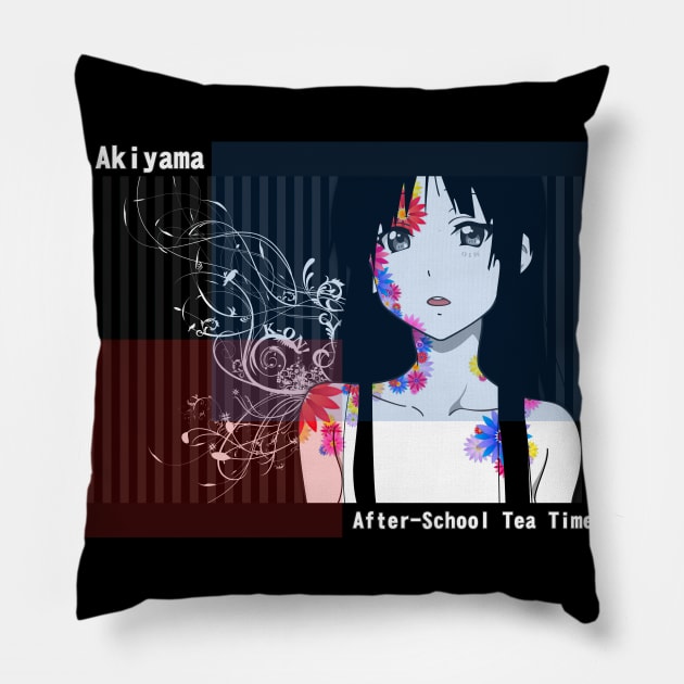 Mio Akiyama | K-ON | Aesthetic Pillow by IKIGAISEKAI