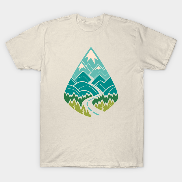 The Road Goes Ever On: Spring - Traveller - T-Shirt