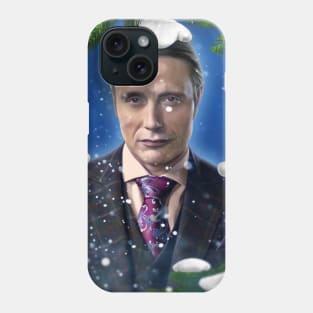 Winter Holiday Hannibal Portrait Phone Case